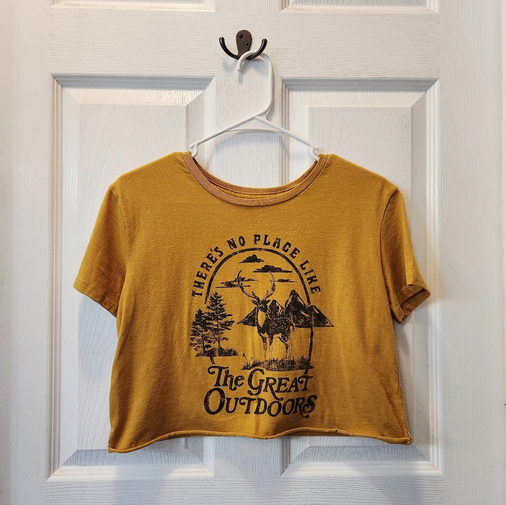 fifth sun graphic cropped t-shirt